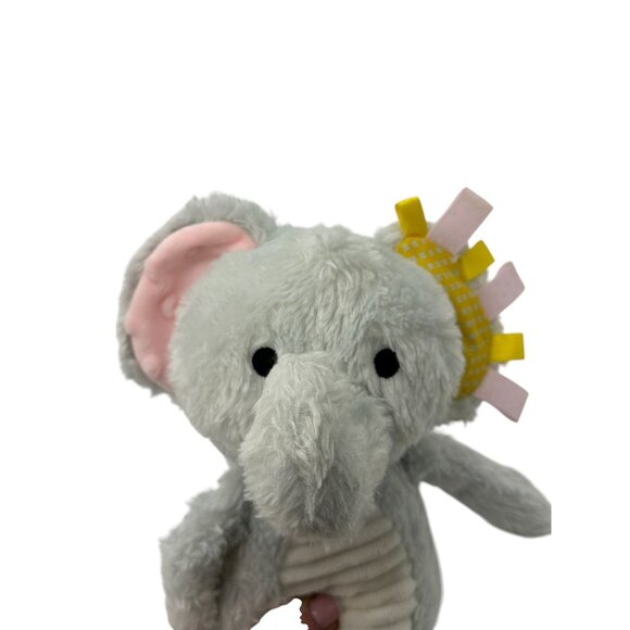 Make Believe Ideas Elephant Ribbons Rattle Crinkle Stuffed Animal Toy Plush 12" - Picture 2 of 5